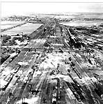 Güterbahnhof Engelsdorf nach dem Angriff vom 10.April 1945
